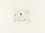 Ernst Ludwig Kirchner. Three Bathers at the Moritzburg Lakes (Drei Badende an den Moritzburger Seen) from the portfolio Br&uuml;cke 1910. (1909), published 1910