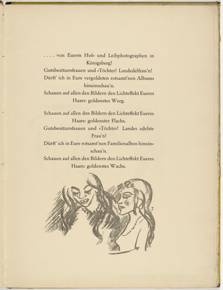 Max Pechstein. Untitled (in-text plate, page 7) from Die Saml&auml;ndische Ode (The Samland Ode). 1918 (executed 1917)