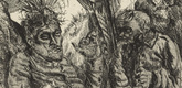 Otto Dix. Seen on the Escarpment at Cl&eacute;ry-sur-Somme (Gesehen am Steilhang von Cl&eacute;ry-sur-Somme)  from The War (Der Krieg). (1924)