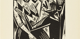 Max Pechstein. Woman Desired by Man (Weib vom Manne begehrt) (plate 21) from the illustrated book Deutsche Graphiker der Gegenwart (German Printmakers of Our Time). 1920 (print executed 1919)