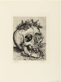 Otto Dix. Skull (Schädel) from The War (Der Krieg). (1924)