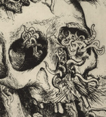 Otto Dix. Skull (Schädel) from The War (Der Krieg). (1924)