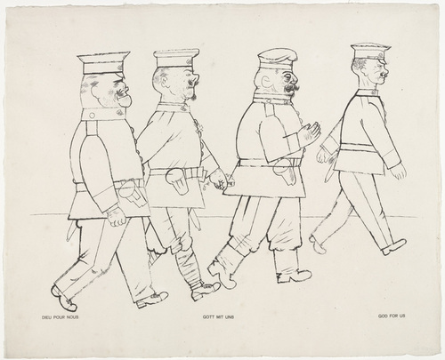 George Grosz. God with Us (Gott mit uns) from the portfolio God with Us (Gott mit uns). (1919, published 1920)