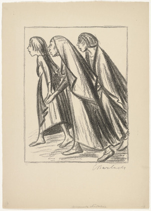 Ernst Barlach. Singing Girls (Singende M&auml;dchen). (1924)