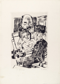 Max Beckmann. The Fur Cap (Die Pelzm&uuml;tze). (1923)