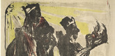 Emil Nolde. Die heiligen drei K&ouml;nige (The Three Magi). (1913)