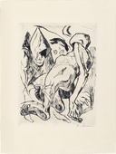 Max Beckmann. Second Illustration for Chapter One (Zweite Illustration zu Kapitel Eins) from Die F&uuml;rstin (The Duchess). (1917, published 1918)