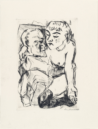 Max Beckmann. Illustration for Chapter Two (Illustration zu Kapitel Zwei) from Die F&uuml;rstin (The Duchess). (1917, published 1918)