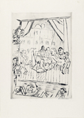 Max Beckmann. Wrestlers (Die Ringer) from the portfolio New European Graphics, 5th Portfolio: German Artists, 1921 (Neue Europ&auml;ische Graphik, 5. Mappe: Deutsche K&uuml;nstler, 1921). (1921, published 1923)