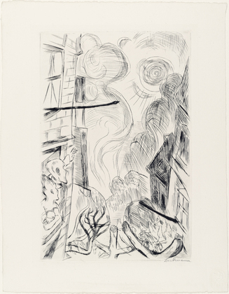 Max Beckmann. Spring (Fr&uuml;hling) from  Faces (Gesichter). (1918, published 1919)