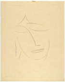 Alexei Jawlensky. Head VI (Kopf VI) from the portfolio Heads (K&ouml;pfe). (1922)