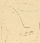 Alexei Jawlensky. Head VI (Kopf VI) from the portfolio Heads (K&ouml;pfe). (1922)