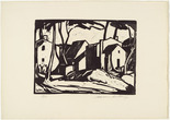 Walter Helbig. Houses (H&auml;user) from 16 Woodcuts (16 Holzschnitte). 1911, published 1926