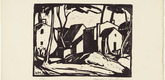 Walter Helbig. Houses (H&auml;user) from 16 Woodcuts (16 Holzschnitte). 1911, published 1926