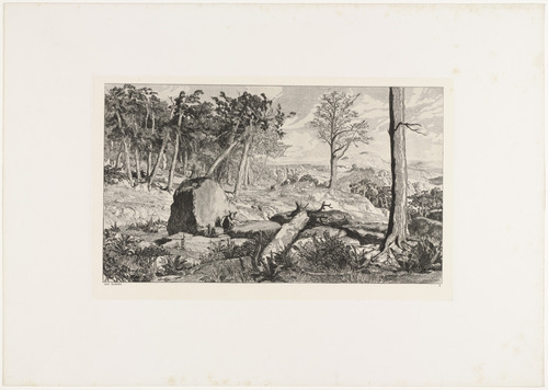 Max Klinger. Simplicius in the Wilderness (Simplicius in der Waldein&ouml;de) (plate X) from Intermezzos, Opus IV (Intermezzi, Opus IV). (first published 1881)