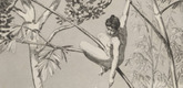 Max Klinger. Bear and Elf (B&auml;r und Elfe) (plate I) from Intermezzos, Opus IV (Intermezzi, Opus IV). (first published 1881), print executed 1880