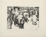 Ernst Ludwig Kirchner. Streetlife in Dresden (Strassenleben in Dresden). 1908