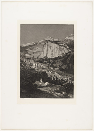 Max Klinger. Moonlight (Mondnacht) (plate IV) from Intermezzos, Opus IV (Intermezzi, Opus IV). (first published 1881)