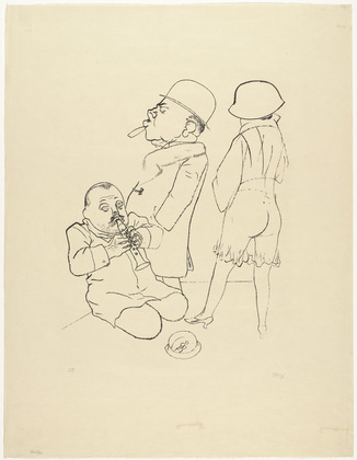 George Grosz. Dissonant Flute (Verstimmte Fl&ouml;te). (1922)