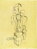 Oskar Schlemmer. Concentric Group: Figure Plan K1 (Konzentrische Gruppe: Figurenplan K) from the portfolio New European Graphics, 1st Portfolio: Masters of the State Bauhaus, Weimar (Neue europ&auml;ische Graphik, 1. Mappe: Meister des Staatlichen Bauhauses in Weimar). (1921)