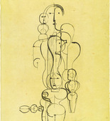 Oskar Schlemmer. Concentric Group: Figure Plan K1 (Konzentrische Gruppe: Figurenplan K) from the portfolio New European Graphics, 1st Portfolio: Masters of the State Bauhaus, Weimar (Neue europ&auml;ische Graphik, 1. Mappe: Meister des Staatlichen Bauhauses in Weimar). (1921)