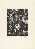 Walter Helbig. The Artist (Der K&uuml;nstler) from 16 Woodcuts (16 Holzschnitte). 1918, published 1926