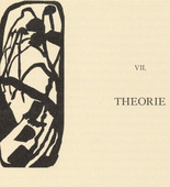 Vasily Kandinsky. Vignette next to "Theory" ("Theorie") (headpiece, page 81) from &Uuml;ber das Geistige in der Kunst (Concerning the Spiritual in Art). 1911