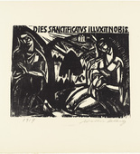 Walter Helbig. Annunciation (III.) (Verk&uuml;ndigung (Ill.)) from 16 Woodcuts (16 Holzschnitte). 1917, published 1926