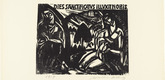 Walter Helbig. Annunciation (III.) (Verk&uuml;ndigung (Ill.)) from 16 Woodcuts (16 Holzschnitte). 1917, published 1926