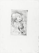 Max Beckmann. Self-Portrait, Hand to Cheek (Selbstbildnis mit aufgest&uuml;tzter Wange). 1916