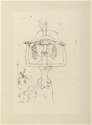 Paul Klee. Singer of the Comic Opera (Die S&auml;ngerin der komischen Oper). 1925