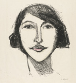 Jussuff Abbo. Head of a Girl, Full Face (M&auml;dchenkopf, en face). unknown