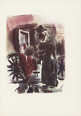 George Grosz. Untitled (plate facing page 15) from The Voice of the City and Other Stories. 1935 (drawings executed 1933/34)