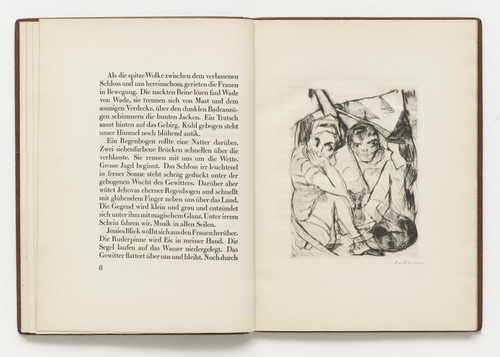 Max Beckmann. Plate (facing page 8) from Die F&uuml;rstin (The Duchess). 1918