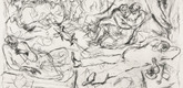 George Grosz. Den of Iniquity (Lasterh&ouml;hle). 1914