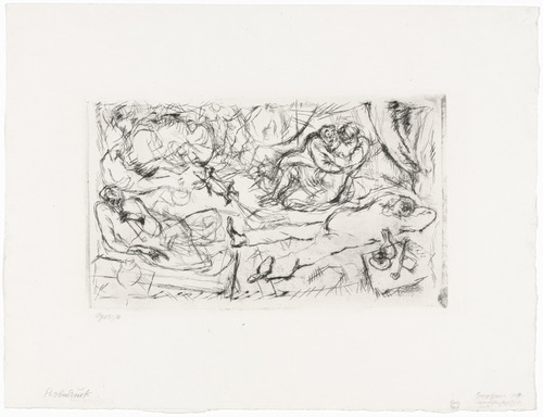 George Grosz. Den of Iniquity (Lasterh&ouml;hle). 1914