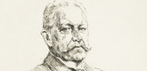 Max Liebermann. Portrait of the Reich President Paul von Hindenburg (Bildnis des Reichspr&auml;sidenten Paul von Hindenburg). (c. 1927)