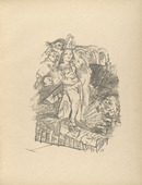 Oskar Kokoschka. Woman Desired by Men (Weib vom Manne begehrt) (plate, folio 13) from Die Chinesische Mauer (The Great Wall of China). 1914 (executed 1913)