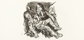 Oskar Kokoschka. Piet&agrave; ("It is enough" [Piet&agrave; ("Es ist genug")] (plate 11) from  O Eternity - Thou Word of Thunder (Bach Cantata) [O Ewigkeit - Du Donnerwort (Bachkantate)]. (1914, published 1916)