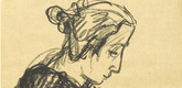 Oskar Kokoschka. K&auml;the Richter (plate, loose leaf) from the periodical Das Kunstblatt, vol. 1, no. 10 (Oct 1917). 1917