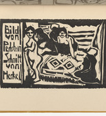 Erich Heckel. Idling Women (M&uuml;ssige Weiber) (plate, folio 15) from KG Br&uuml;cke. 1910