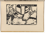 Ernst Ludwig Kirchner. Dance (Tanz) (plate, folio 14 verso) from KG Br&uuml;cke. 1910