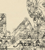 Paul Klee. Higher, Fading Away (H&ouml;her, ferner schwindend) from Potsdamer Platz oder Die N&auml;chte des neuen Messias. Ekstatische Visionen (Potsdamer Platz or The Nights of the New Messiah. Ecstatic Visions). 1919
