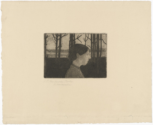 Paula Modersohn-Becker. Portrait of a Peasant Woman (Bildnis einer B&auml;uerin). (c. 1899-1902, printed 1922-23)
