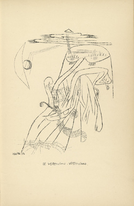 Paul Klee. Consummation, Consummation (Vollendung, Vollendung) from Potsdamer Platz oder Die N&auml;chte des neuen Messias. Ekstatische Visionen (Potsdamer Platz or The Nights of the New Messiah. Ecstatic Visions). 1919