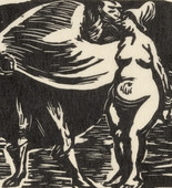 Ernst Barlach. Loving Reverence (Verliebte Reverenz) (plate 20) from the supplementary suite accompanying the deluxe edition of the illustrated book Walpurgis Night (Walpurgisnacht). (c. 1920/22, published 1923)