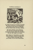 Ernst Ludwig Kirchner. Joyfulness (Fr&ouml;hlichkeit) (headpiece, page 33) from Umbra vitae (Shadow of Life). 1924