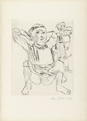 Oskar Kokoschka. Geh, mach die T&uuml;r zu, es zieht! (Close the Door Will You, There Is a Draft!). 1926 (prints executed 1925/26)
