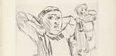 Oskar Kokoschka. Geh, mach die T&uuml;r zu, es zieht! (Close the Door Will You, There Is a Draft!). 1926 (prints executed 1925/26)