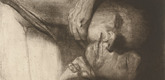 K&auml;the Kollwitz. Death, Woman, and Child (Tod, Frau und Kind). (1910, printed c. 1931 or after)